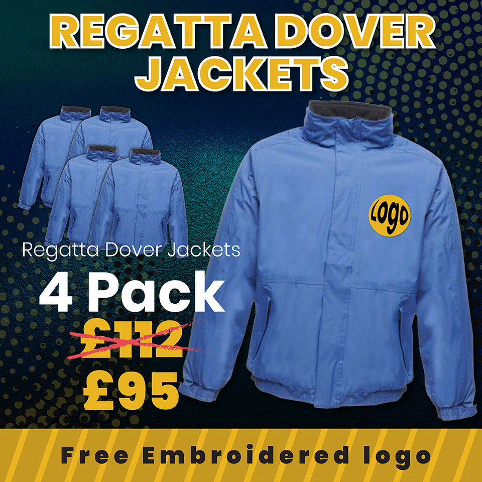 4 pack Regatta Dover jackets