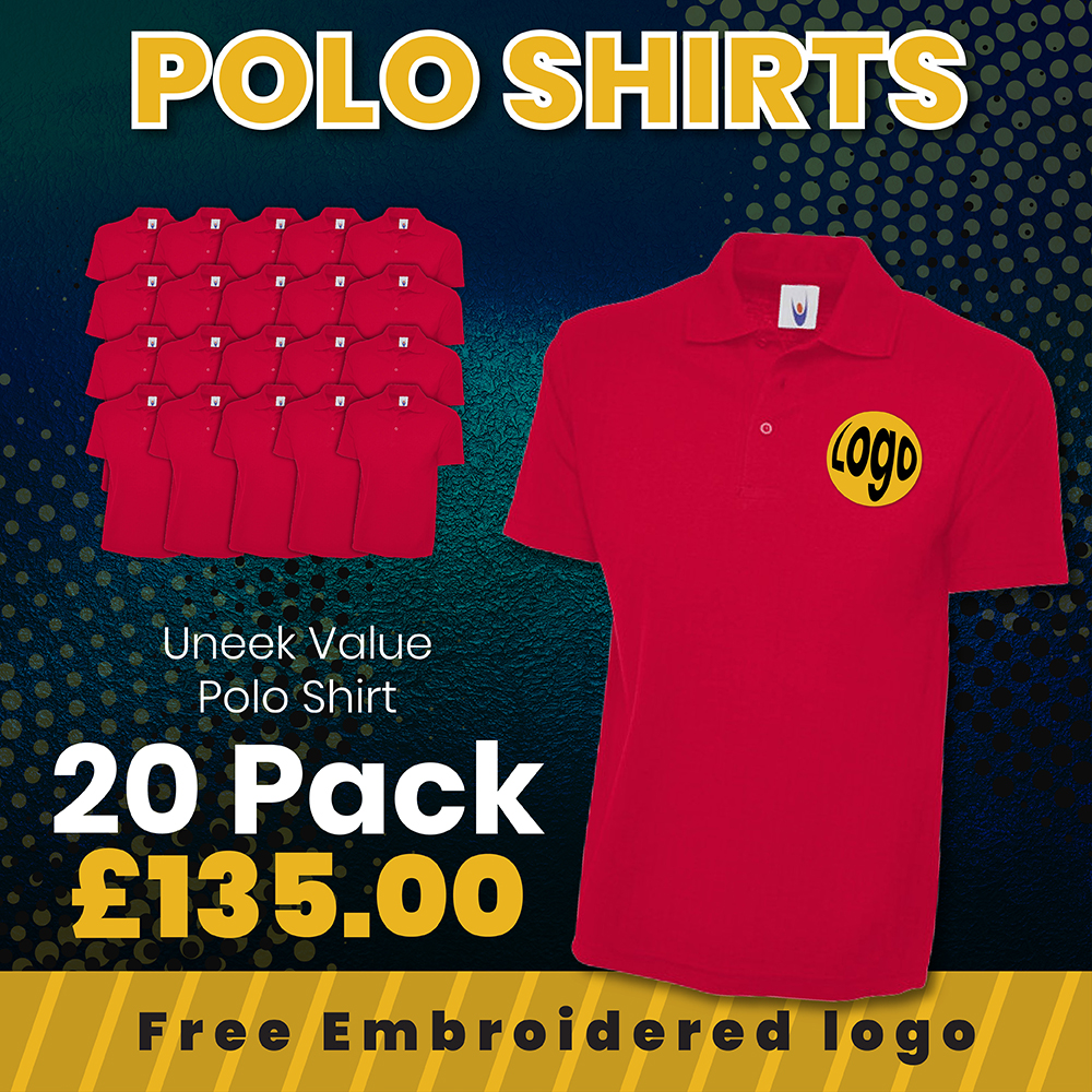 20 pack polo shirts