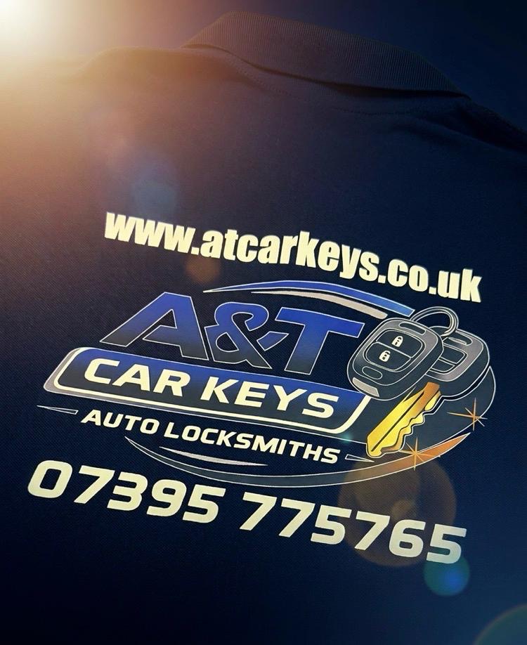 A&T Car Keys detailed full-colour garment print