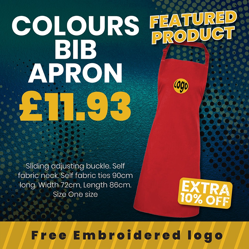 Colours bib apron