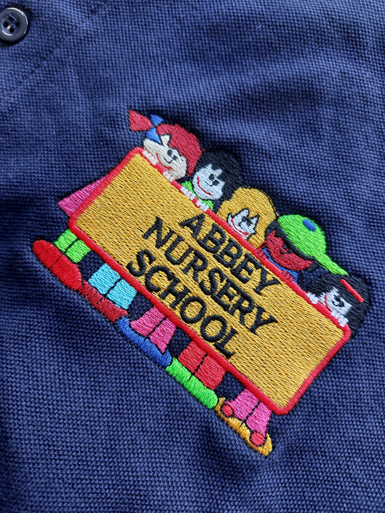 Real WearYourLogo customer work: schoolwear embroidery