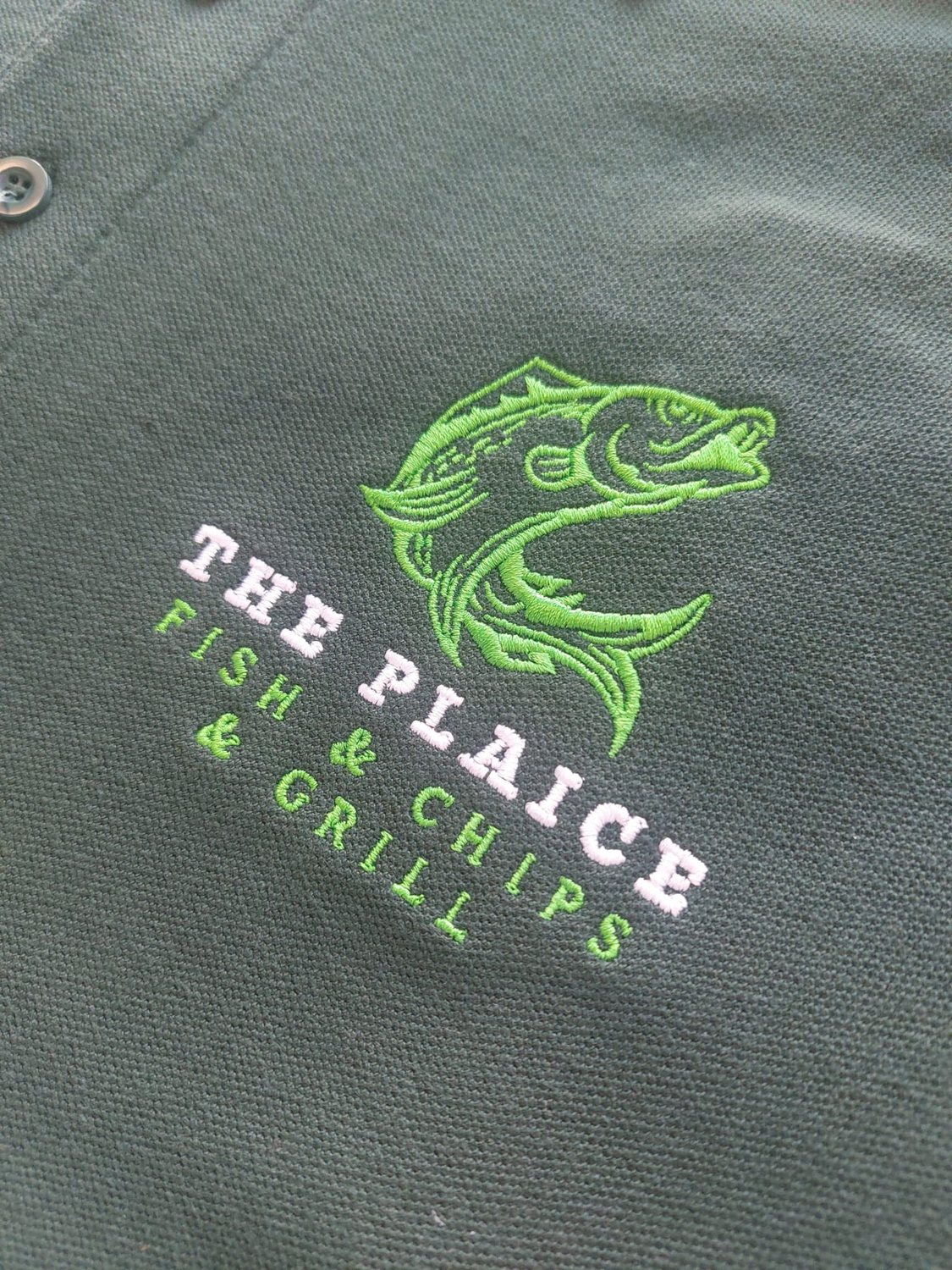 Real WearYourLogo customer work: hospitality embroidery