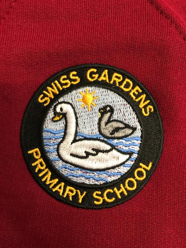 Swiss Gardens Primary School embroidered crest