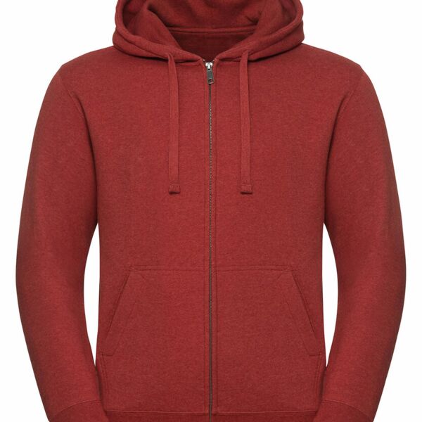 Authentic melange zipped hood sweatshirt Thumbnail