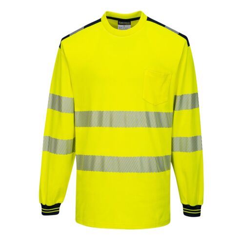 PW3 Hi Vis Cotton comfort T-shirt Long Sleeved Thumbnail
