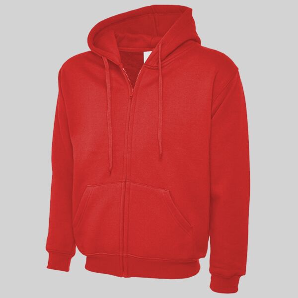 Adults Classic Full Zip Hooded Sweatshirt  Thumbnail