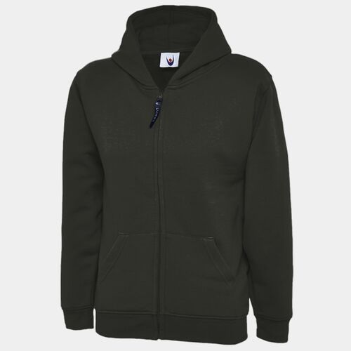 Childrens Classic Full Zip Hooded Sweatshirt Thumbnail