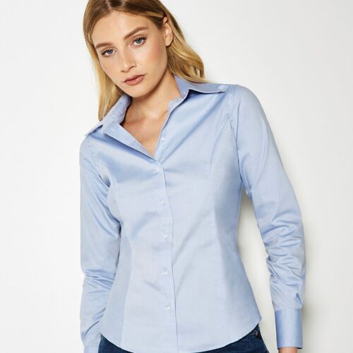 Women's corporate Oxford blouse long sleeved Thumbnail