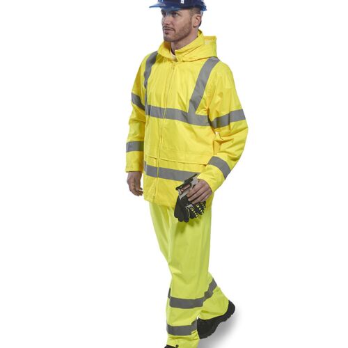 Hi-vis rain jacket (PW011) Thumbnail