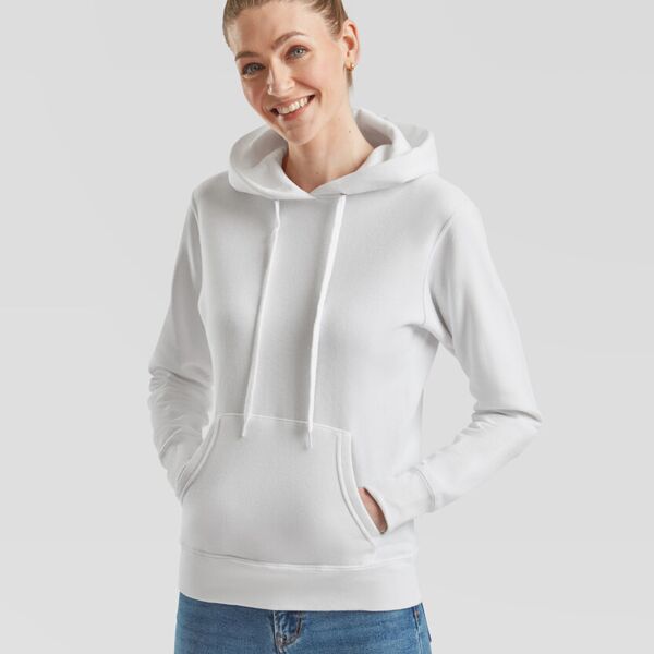 Classic 80/20 lady-fit hooded sweatshirt Thumbnail