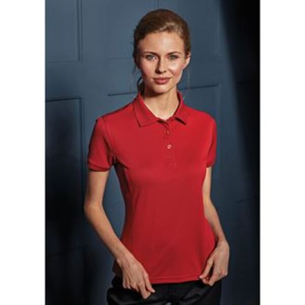 Women's Coolchecker plus piqué polo with CoolPlus® Thumbnail