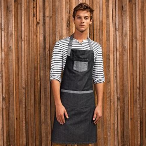 Contrast denim bib Thumbnail