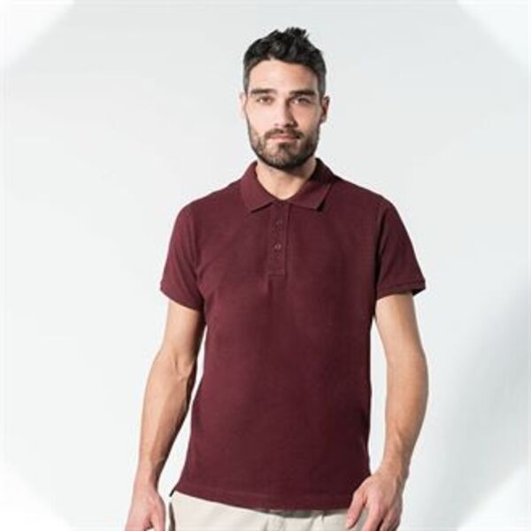 Organic piqué short sleeve polo shirt Thumbnail