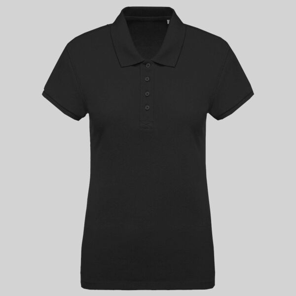 Women's organic piqué short sleeve polo shirt Thumbnail