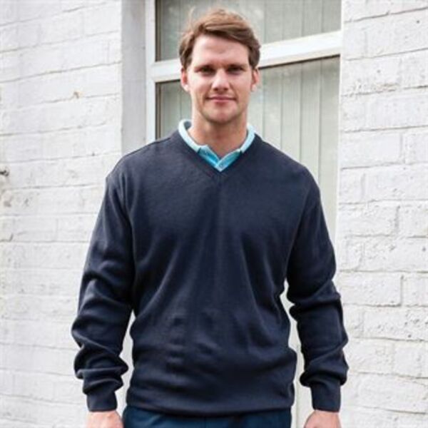 V-neck acrylic sweater Thumbnail