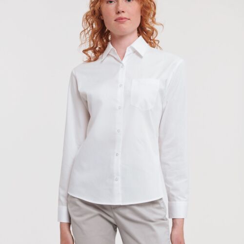 Russell Collection Ladies L/S Shirt Thumbnail