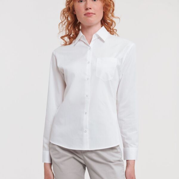 Russell Collection Ladies L/S Shirt Thumbnail