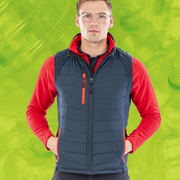 Result Black Compass Padded Gilet  Thumbnail
