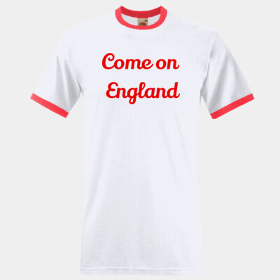Come on England Ringer Tee Thumbnail